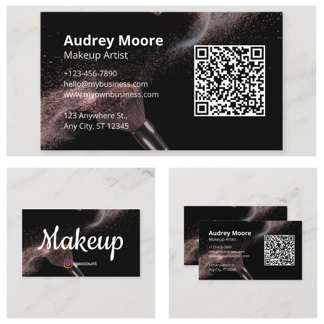 Trendy Makeup Artist Business Card (Trendy Makeup Artist Business Card
)