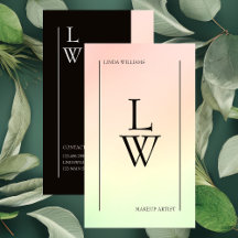 Trendy Makeup Artist Light Colorful Gradient