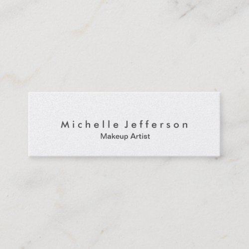Trendy Makeup Artist Stylish Pearl Business Card
