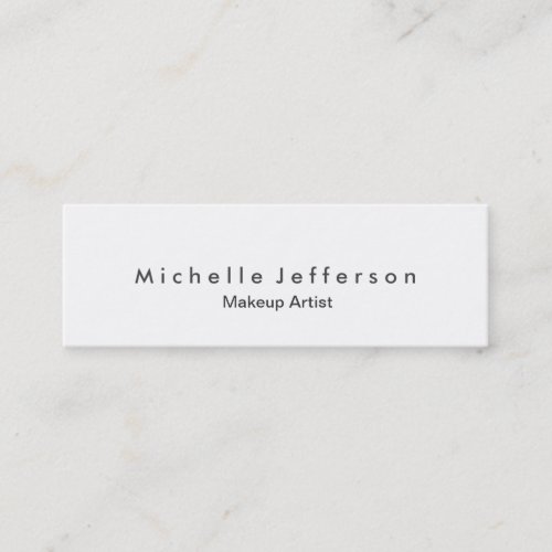 Trendy Makeup Artist White Style Business Card
