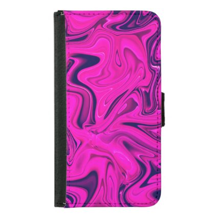 Trendy Marble in Pink, Purple, Ultra Violet Samsung Galaxy S5 Wallet Case