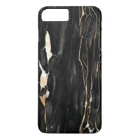 Trendy Marble Pattern Black Gold Gray iPhone 8 Plus/7 Plus Case