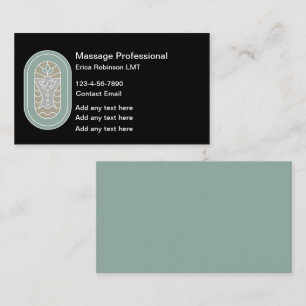 Trendy Massage Therapist Visiting Cards