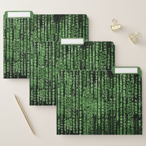 Trendy Matrix Computer Programming Code Data File Folder