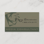 Trendy Media Consultant Designer &quot;quartz&quot; | Moss Business Card at Zazzle