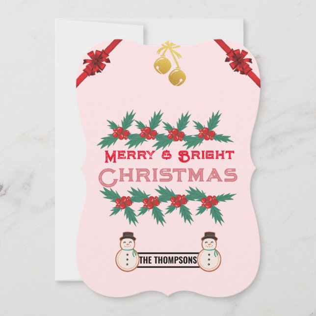 Trendy Merry And Bright Christmas (Front)