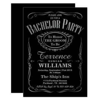 bachelor party invites