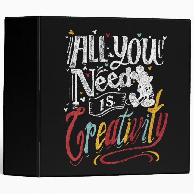 Trendy Mickey | All You Need Is Creativity Binder (Front/Spine)