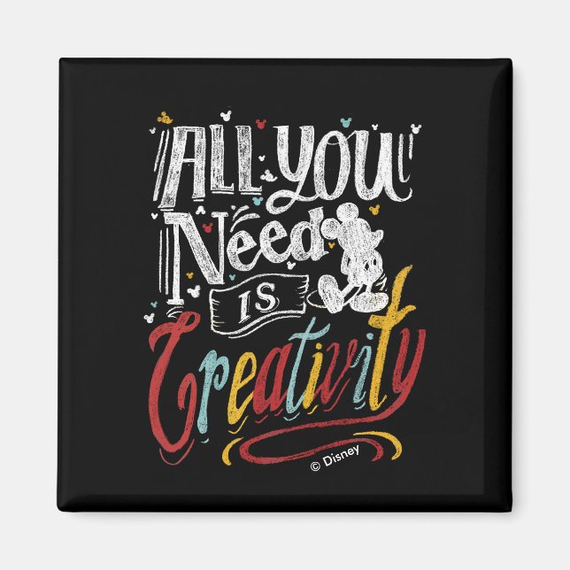 Trendy Mickey | All You Need Is Creativity Magnet (Front)