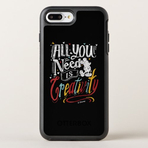Trendy Mickey  All You Need Is Creativity OtterBox Symmetry iPhone 8 Plus7 Plus Case