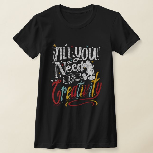 Trendy Mickey | All You Need Is Creativity T-Shirt (Laydown)