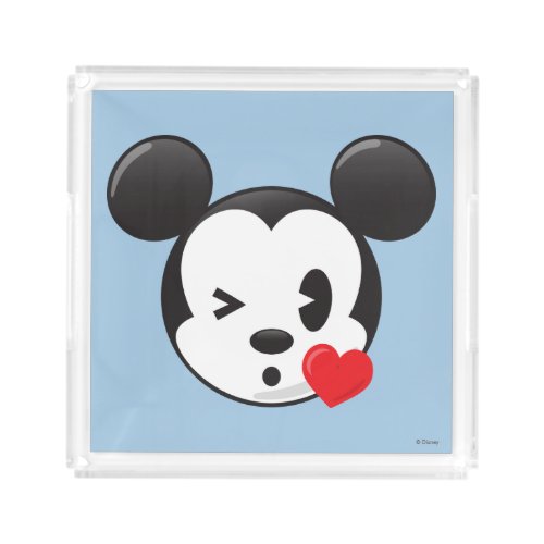 Trendy Mickey  Flirty Emoji Acrylic Tray