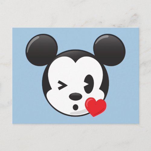 Trendy Mickey  Flirty Emoji Postcard