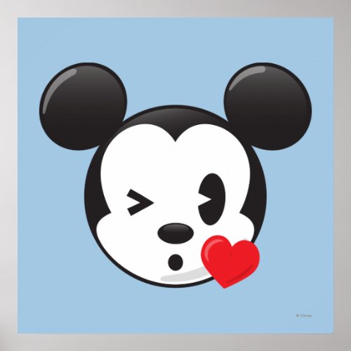 Trendy Mickey  Flirty Emoji Poster