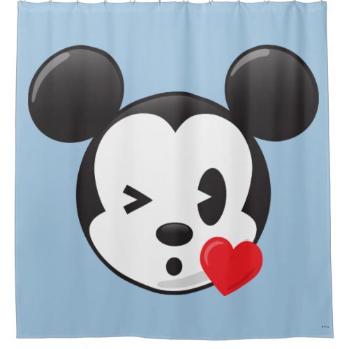 Trendy Mickey  Flirty Emoji Shower Curtain