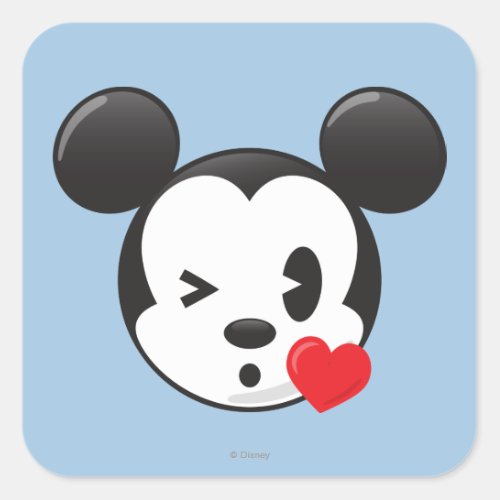 Trendy Mickey  Flirty Emoji Square Sticker