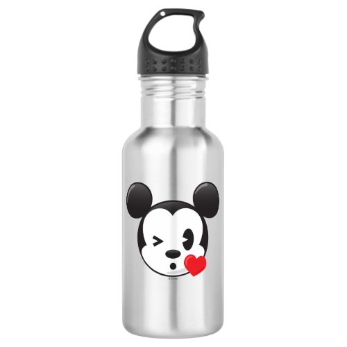 Trendy Mickey  Flirty Emoji Stainless Steel Water Bottle