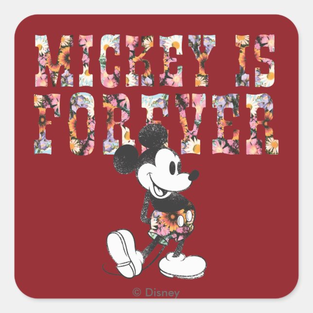 Trendy Mickey | Forever Square Sticker (Front)