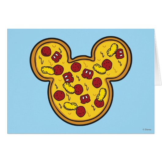 Trendy Mickey | Head-Shaped Pizza (Front Horizontal)