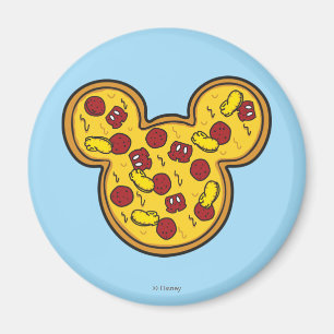 Trendy Mickey Head-Shaped Pizza Magnet