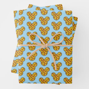 Trendy Mickey   Head-Shaped Pizza Wrapping Paper Sheets