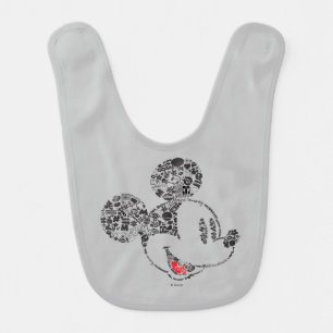 Trendy Mickey   Icons & Phrases Bib