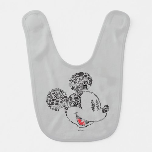 Trendy Mickey  Icons  Phrases Bib