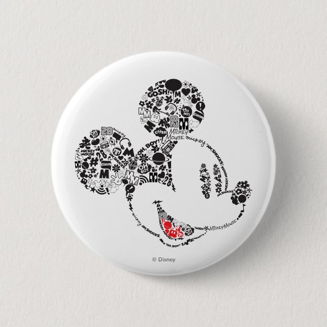 Trendy Mickey | Icons & Phrases Button (Front)