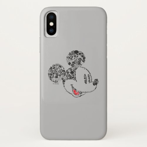 Trendy Mickey  Icons  Phrases iPhone X Case