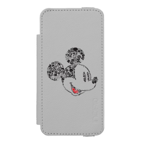 Trendy Mickey  Icons  Phrases iPhone SE55s Wallet Case