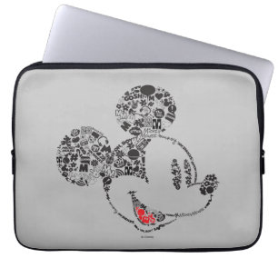 Trendy Mickey   Icons & Phrases Laptop Sleeve