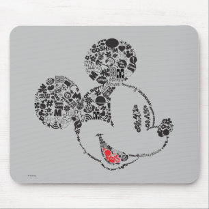 Trendy Mickey   Icons & Phrases Mouse Pad