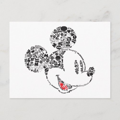 Trendy Mickey  Icons  Phrases Postcard