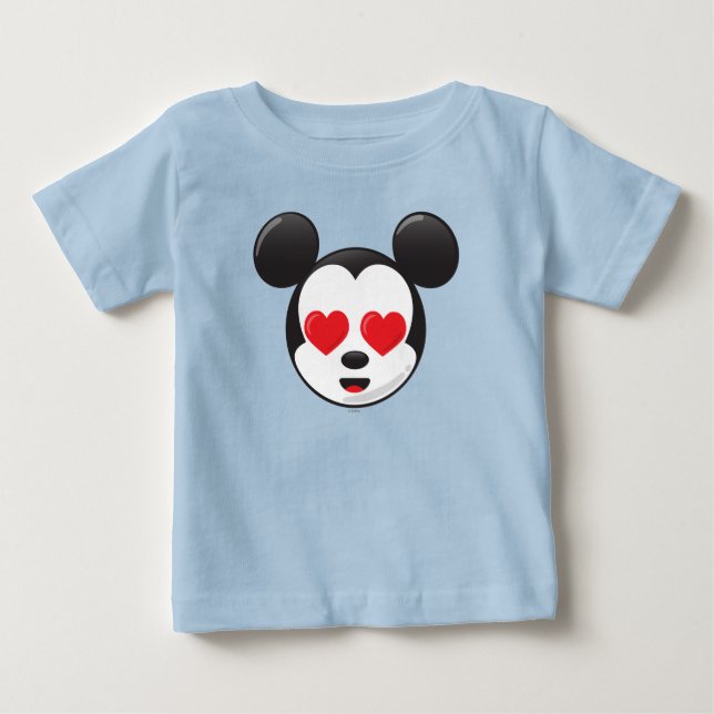 Trendy Mickey | In Love Emoji Baby T-Shirt (Front)