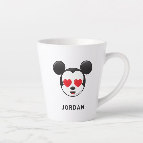 Trendy Mickey  In Love Emoji Latte Mug