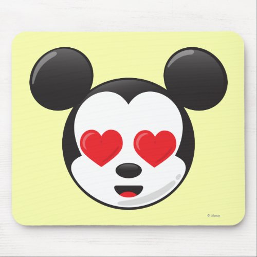 Trendy Mickey  In Love Emoji Mouse Pad