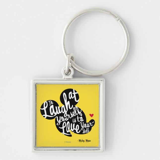 Trendy Mickey | Laugh At Yourself Keychain (Front)