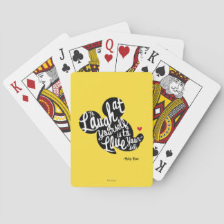 Trendy Mickey | Laugh At Yourself Poker Cards