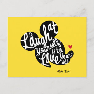 Trendy Mickey   Laugh At Yourself Postcard