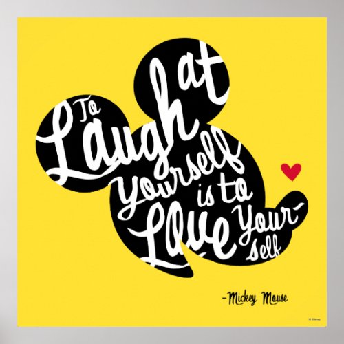 Trendy Mickey  Laugh At Yourself Poster