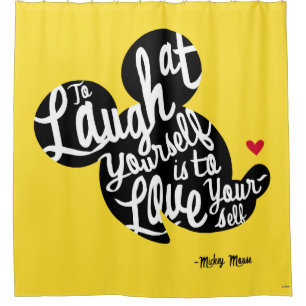 Trendy Mickey   Laugh At Yourself Shower Curtain