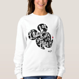 Trendy Mickey Laugh At Yourself Sweatshirt