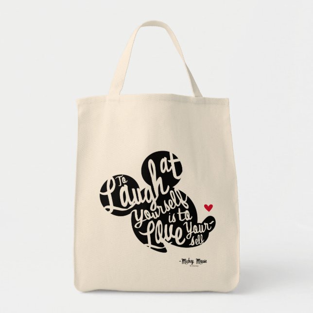 Trendy Mickey | Laugh At Yourself Tote Bag (Front)