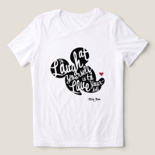 Trendy Mickey Laugh At Yourself Tri-Blend Shirt