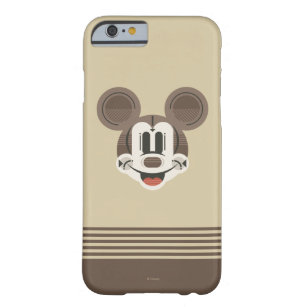 Trendy Mickey   Stylized Stripes Retro Head Barely There iPhone 6 Case