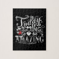 Trendy Mickey | Today Is Going To Be Amazing Jigsaw Puzzle