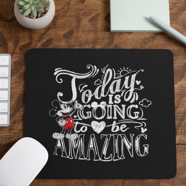 Trendy Mickey | Today Is Going To Be Amazing Mouse Pad (Creator Uploaded)