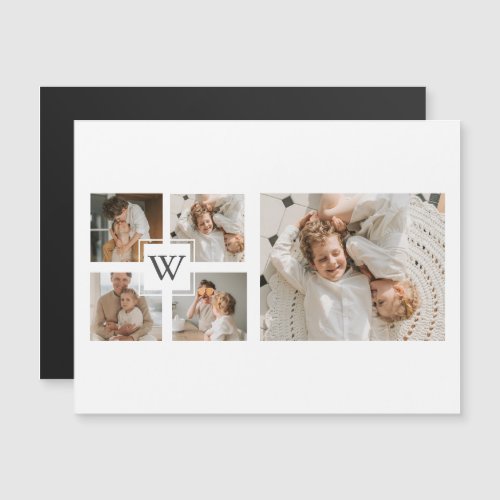 Trendy Minimalist Collage Fathers Photo Daddy Gift