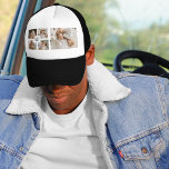 Trendy Minimalist Collage Fathers Photo Daddy Gift Trucker Hat<br><div class="desc">Looking for a unique and stylish way to honor the father figure in your life? Check out our trendy minimalist collage featuring a collection of beautiful photographs of dads. With its clean lines and elegant design, this collage is the perfect way to showcase the special bond between fathers and their...</div>