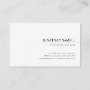 Trendy Minimalist Elegant Professional Modern Cool Business Card